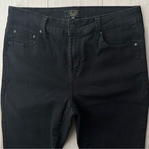 RACHEL Rachel Roy Plus Size 14W Black Stretch Pants High-Rise Tapered Pre-Owned